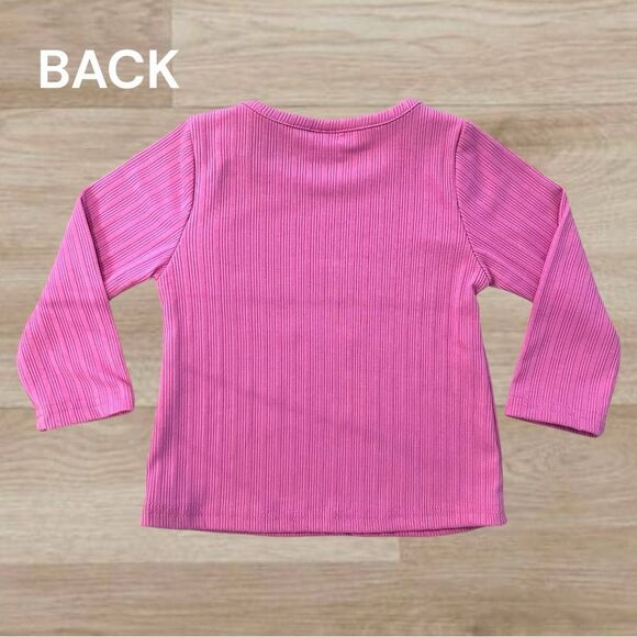 Fuchsia Cow Graphic “Not in the Moood” Toddler Long Sleeve 2T - Picture 2 of 6